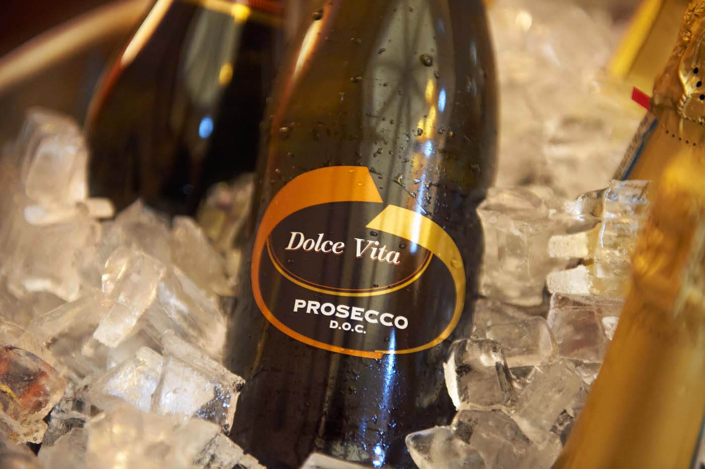 A bottle of Dolce Vita prosecco
